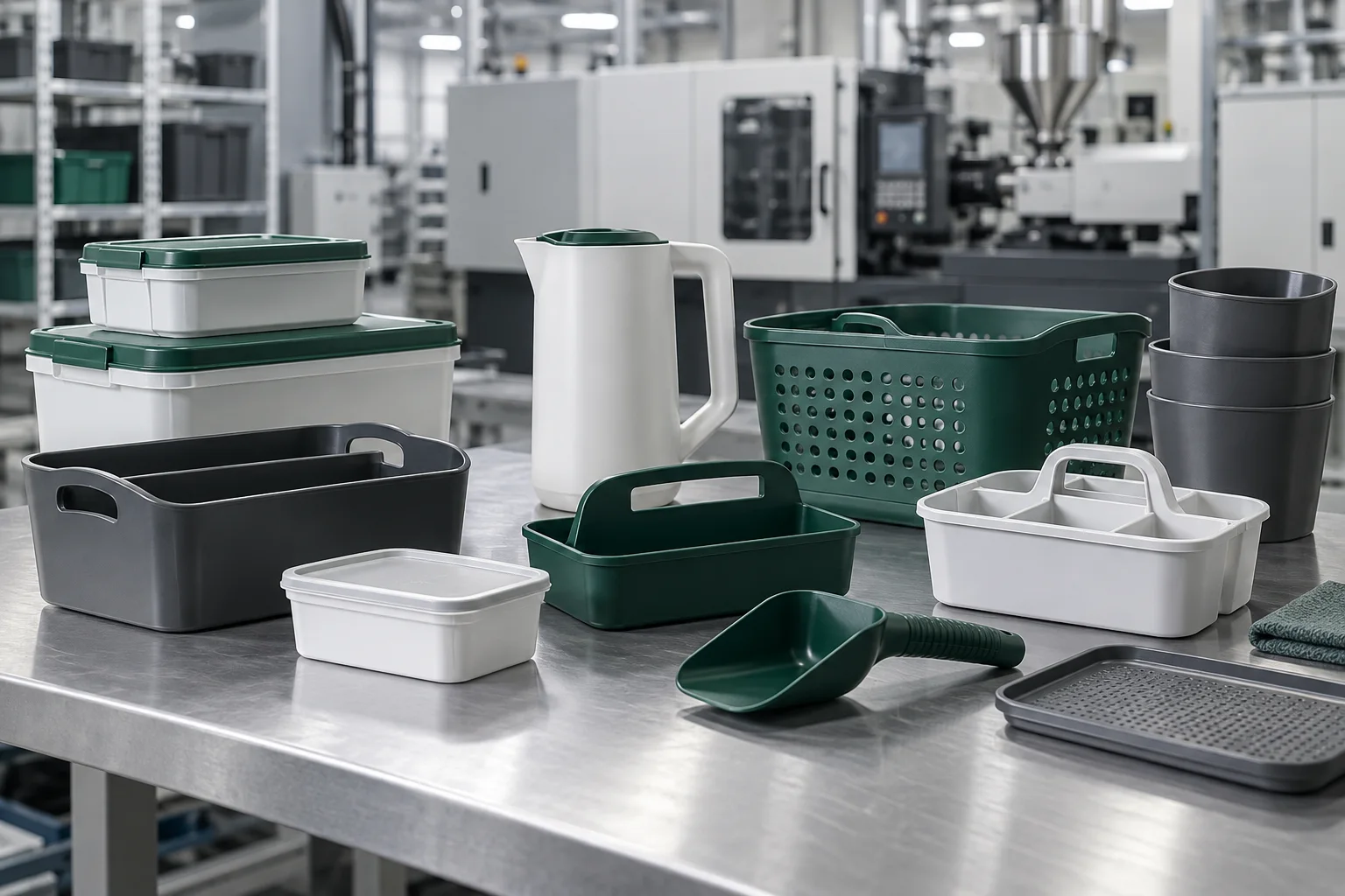Produtos plásticos para uso cotidiano